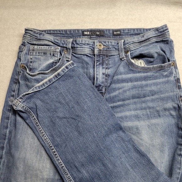 BKE Other - BKE Jake Mens Straight Leg Jeans 36x32 Blue Medium Wash Denim Stretch Casual